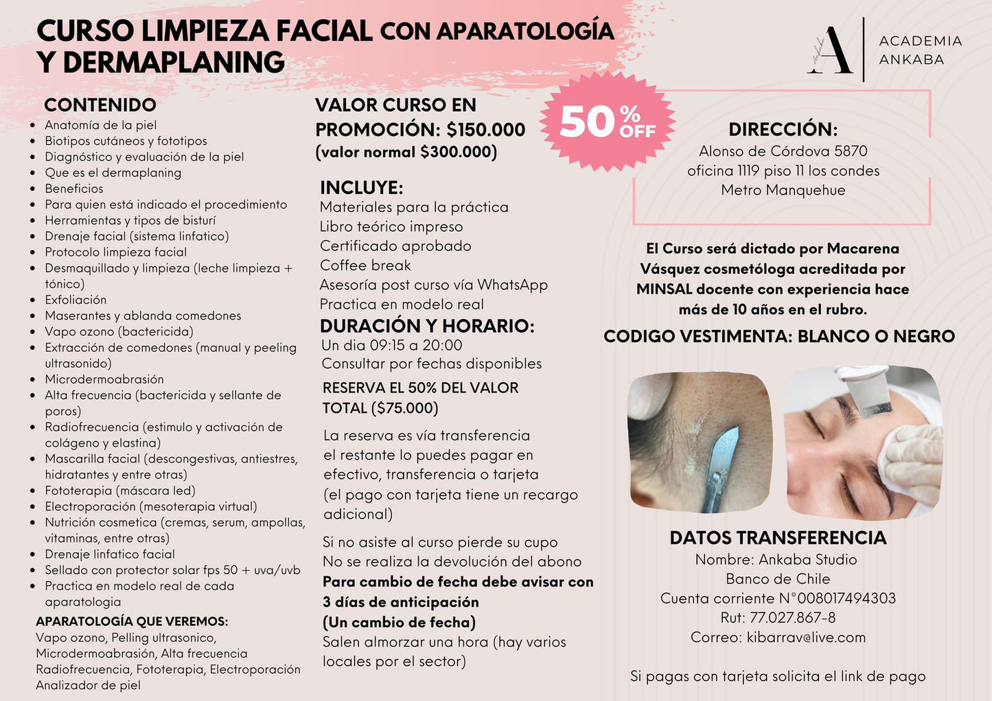 Curso De Limpieza Facial Con Aparatologia