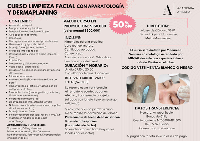 Curso De Limpieza Facial Con Aparatologia