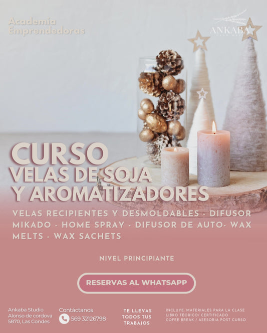 Curso De Velas De Soja y Aromatizadores